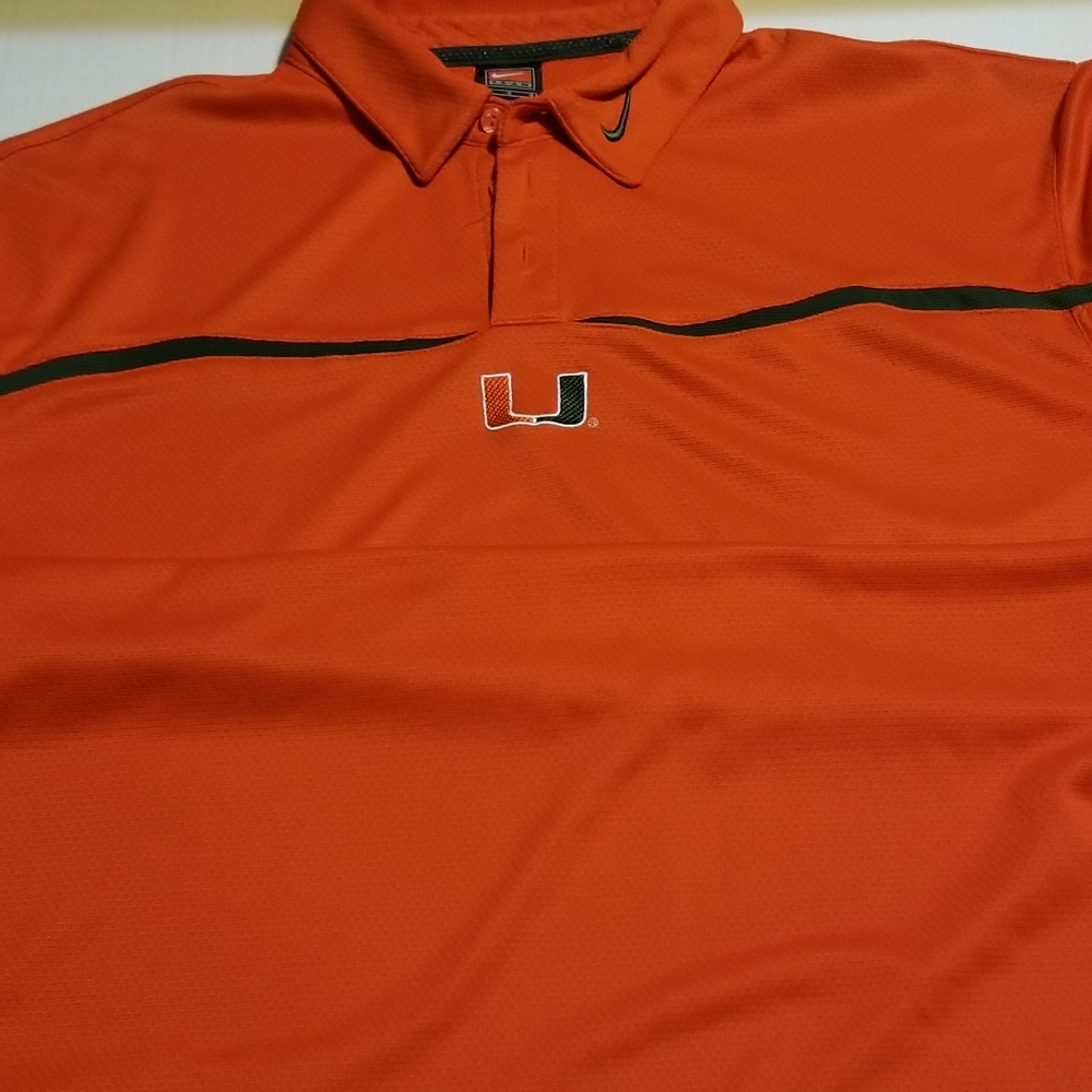 MEN'S NIKE MIAMI HARRICANE POLO SZ.L